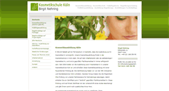 Desktop Screenshot of kosmetikausbildung-koeln.de