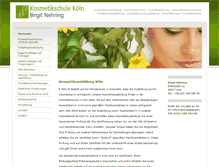 Tablet Screenshot of kosmetikausbildung-koeln.de